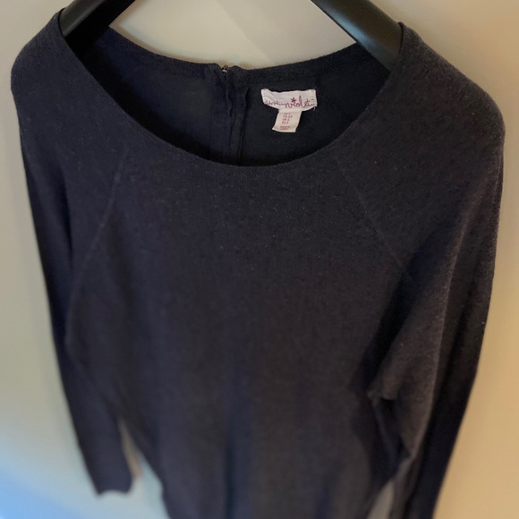 Navy Blue Sweater Dress - Picture 2 of 7